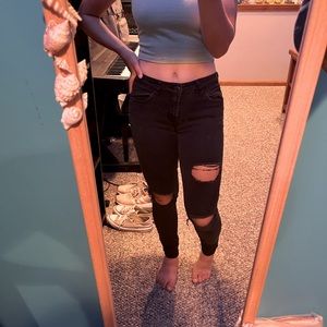 Refuge Black Skinny Jeans